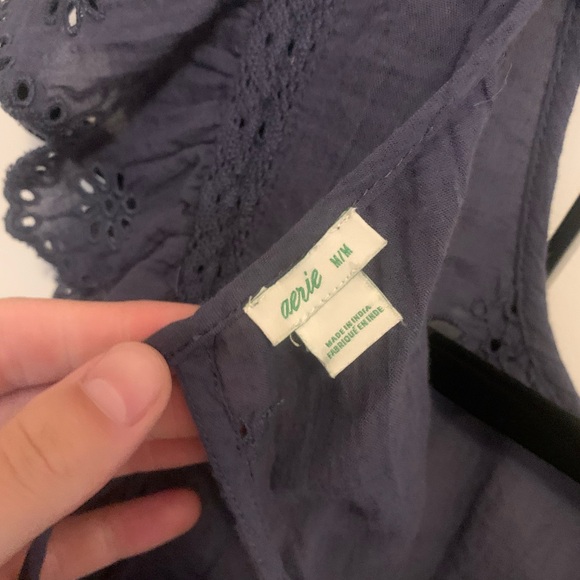 Aerie medium navy blouse - Picture 3 of 4